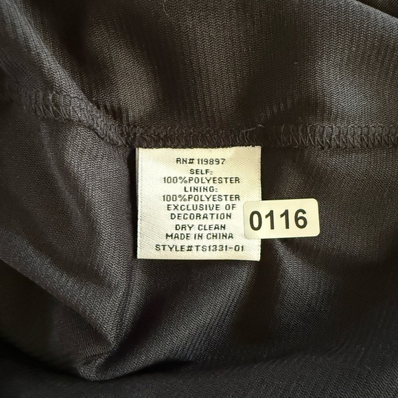 Collective Concepts Women’s Black & Tan Patterned Top with Bronze Straps Size M - Picture 8 of 8